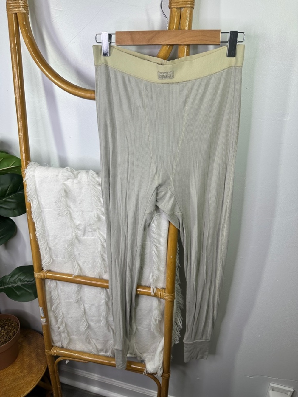 Skims Ribbed Long John Leggings sz XL - Picture 3 of 6